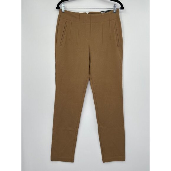Bailey 44 Tan High-Waisted Trousers - Picture 2 of 5